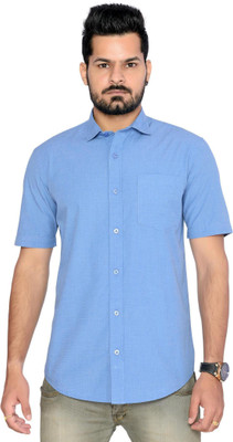 

Thinc Men's Solid Formal Blue Shirt
