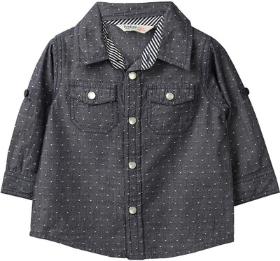 

Beebay Baby Boys Polka Print Casual Shirt, Grey