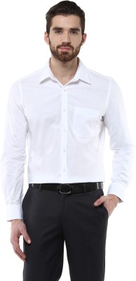 TURTLE Men Solid Formal White Shirt