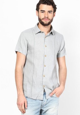 

Jack & Jones Men's Solid Casual Grey Shirt, Quarry