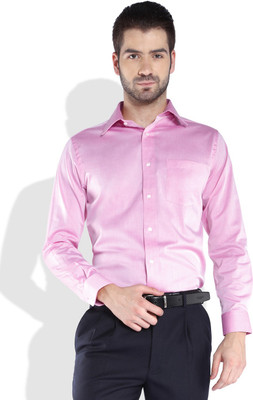 

Park Avenue Men's Solid Formal Yellow Shirt