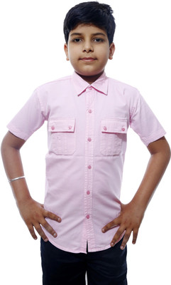 

Ennjoy Boys Solid Casual Pink Shirt, Light pink