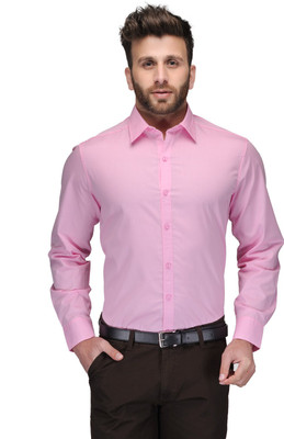 

FabTag - Being Fab Men's Solid Casual Pink Shirt, Baby pink