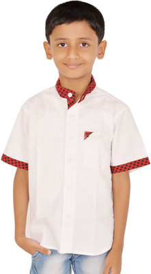 

Gkidz Boys Solid Casual Red Shirt