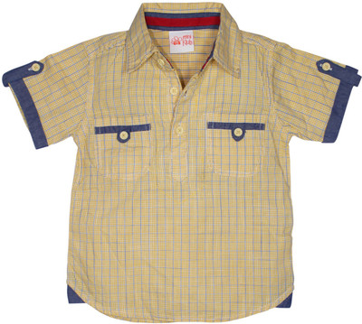 

FS Mini Klub Women Checkered Casual Blue, Yellow Shirt