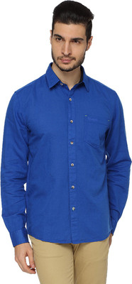 

Wrangler Men's Solid Casual Blue Shirt, Royal blue