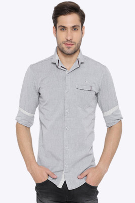 

Fifty Two Men's Solid Casual Grey Shirt, L grey.