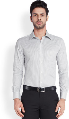 

Park Avenue Men's Striped Formal Grey Shirt