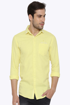 

Fifty Two Men's Solid Casual Yellow Shirt, L.yellow.