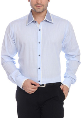 

Raymond Men's Solid Formal Shirt, Blue