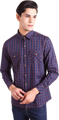 

Chokore Men Checkered Casual Blue Shirt