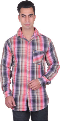 

Cotblend Men' Checkered Casual Red Shirt