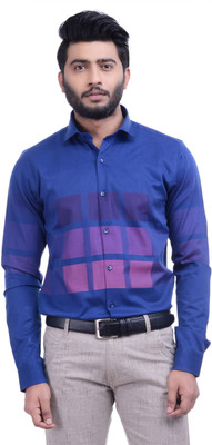 

Hoffmen Men's Solid Formal Blue Shirt, Navy blue