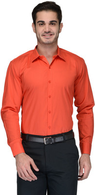

FabTag - Being Fab Men's Solid Casual Orange Shirt