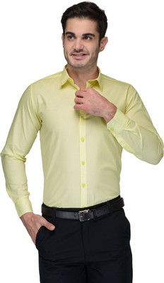 

FabTag - Being Fab Men's Solid Casual Yellow Shirt