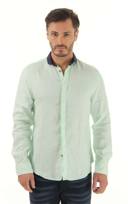 

Jack & Jones Men's Solid Casual Green Shirt, Pistachio green