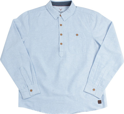 

Allen Solly Junior Boys Self Design Casual Light Blue Shirt, Pale blue