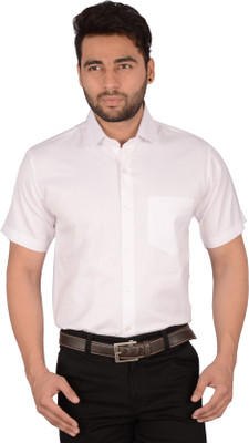 

Studio Nexx Men's Solid Formal White Shirt