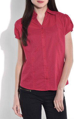 

FabTag - Being Fab Women' Solid Casual Pink Shirt