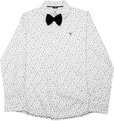 

Allen Solly Junior Boys Printed Casual White Shirt, Off white