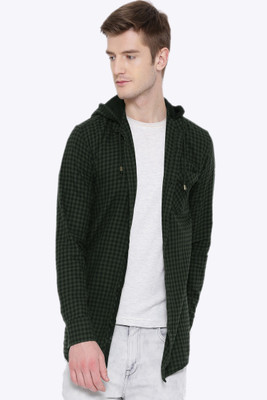 

Fifty Two Men's Checkered Casual Black Shirt