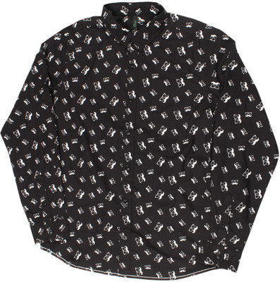 

United Colors of Benetton. Boys Printed Casual Black Shirt, 100