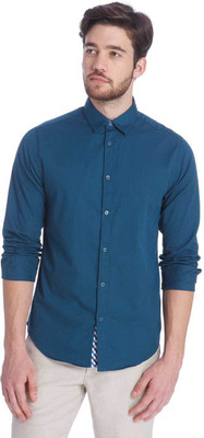 

Jack & Jones Men' Solid Casual Blue Shirt, Majolica blue