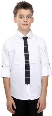 

MashUp Boys Solid Party Multicolor Shirt(Pack of 2)