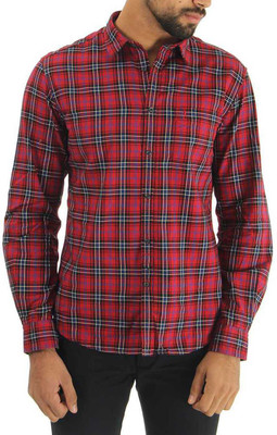 

Indian Terrain Men's Checkered Casual Red Shirt