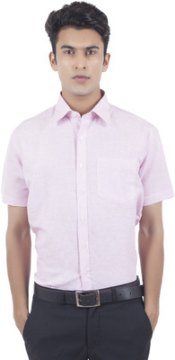 

EdenElliot Men's Striped Formal Shirt, Pink