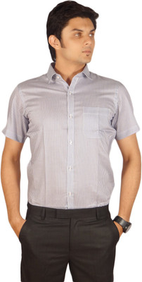 

Kriss Men's Striped Casual Blue Shirt