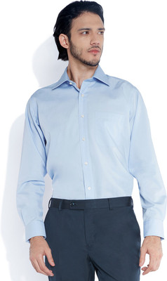 Raymond Men's Solid Formal Dark Blue Shirt