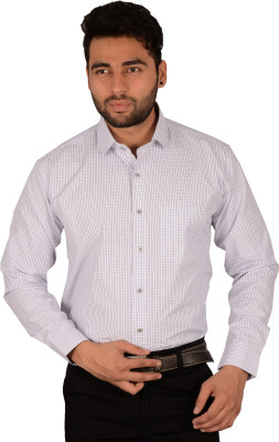 

Studio Nexx Men's Checkered Formal White, Blue Shirt, Navy checks