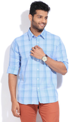 

Van Heusen Sport Men's Checkered Casual Blue Shirt, White with blue