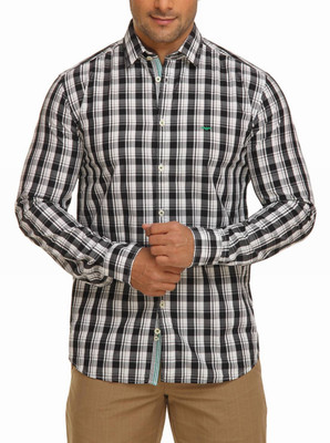 

Park Avenue Men's Checkered Casual Black Shirt