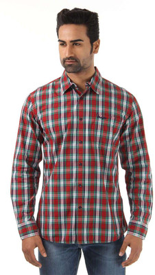 

Wrangler Men's Checkered Casual Red Shirt