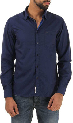 

Indian Terrain Men's Solid Casual Dark Blue Shirt, Navy