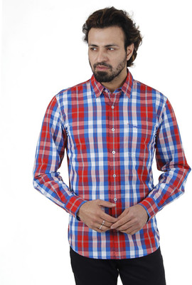 

Wrangler Men's Checkered Casual Red Shirt, Chilli pepper