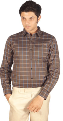

Kriss Men's Checkered Casual Brown Shirt