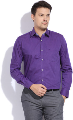 

Park Avenue Men's Solid Formal Purple Shirt, V8