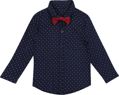

Life by Shoppers Stop Boys Printed Casual Blue Shirt, Navy