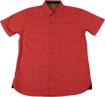 

Gini & Jony Boys Solid Casual Red Shirt, 1323