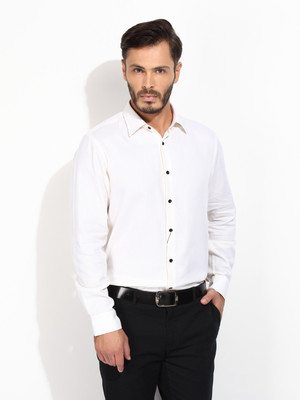 

Blackberrys Men's Solid Casual White Shirt, Lyen04q/light yellow