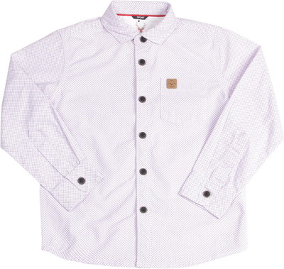 

Allen Solly Junior Boys Printed Casual Purple Shirt, Red