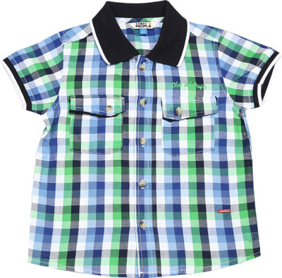 

People Boys Checkered Casual Multicolor Shirt