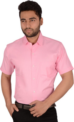 

Studio Nexx Men's Solid Formal Pink Shirt