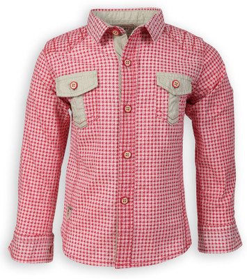 

Lilliput Boy's Printed Casual Multicolor Shirt, Red