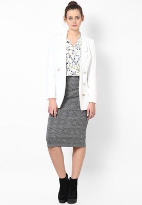 

Vero Moda Women's Printed Casual White Shirt, Snow white