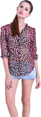 

The Gud Look Women's Printed Casual Multicolor Shirt, Multi
