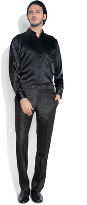 

Raymond Men's Solid Formal Black Shirt